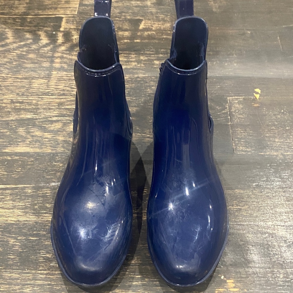 Ralph Lauren Women’s Navy Rubber Rain Boots Size 8